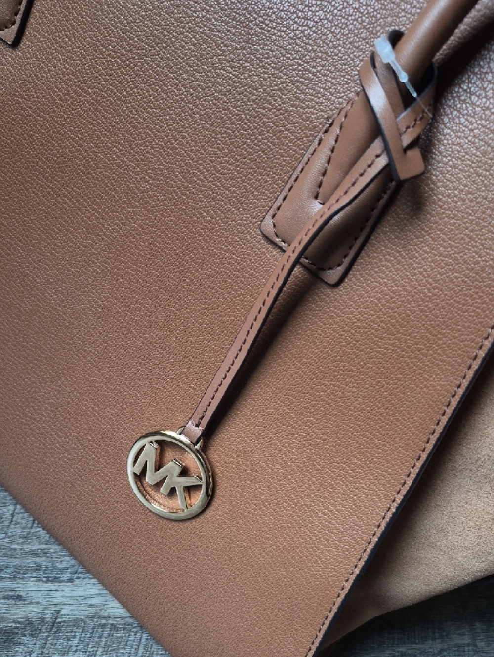 MICHAEL Michael Kors Avril Leather Top-Zip Satchel Extra Large Tode - Picture 4 of 16